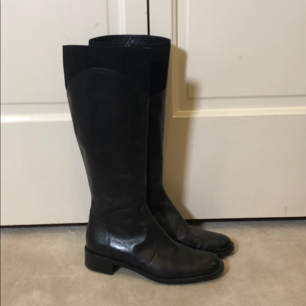 Butter London leather suede riding boots 40
